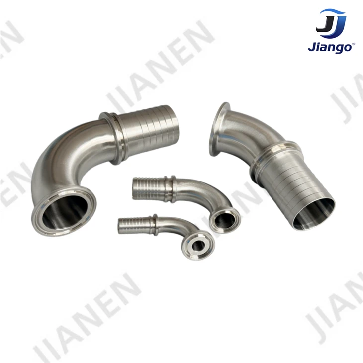 Hose Barb × 90° Tri Clamp Elbow suppliers