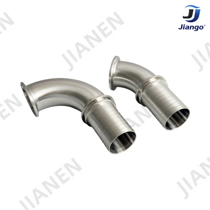 Hose Barb × 90° Tri Clamp Elbow factory